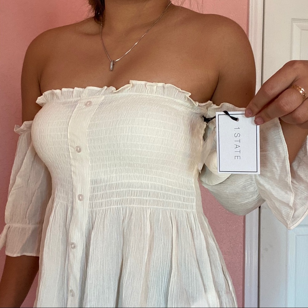 Gorgeous white off shoulder shirt